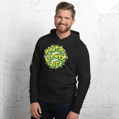 Rick and Morty Portal Boyz 4 Life Adult Fleece Hooded Sweatshirt