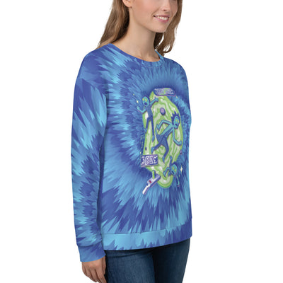 Rick and Morty Portal Pattern Crewneck Sweatshirt