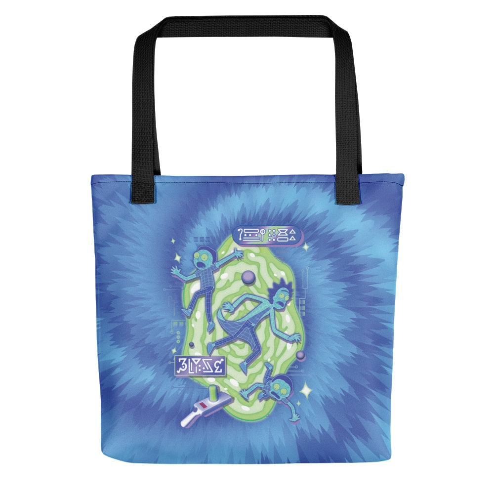 Rick and Morty Portal AOP Premium Tote Bag