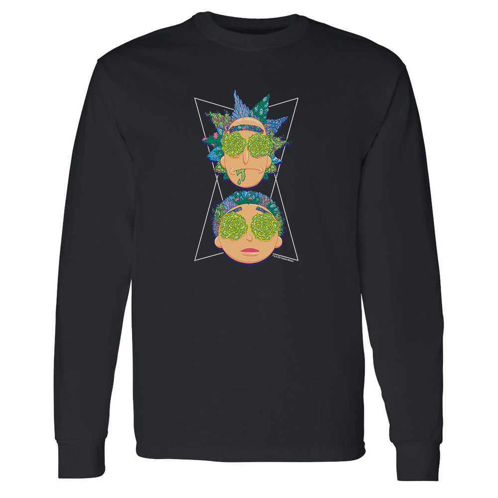 Rick and Morty Portal Eyes Adult Long Sleeve T-Shirt