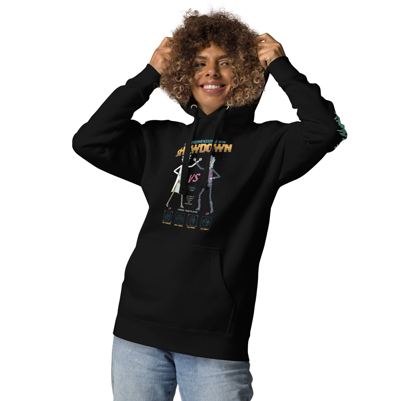 Rick and Morty Interdimensional Showdown Adult Hoodie