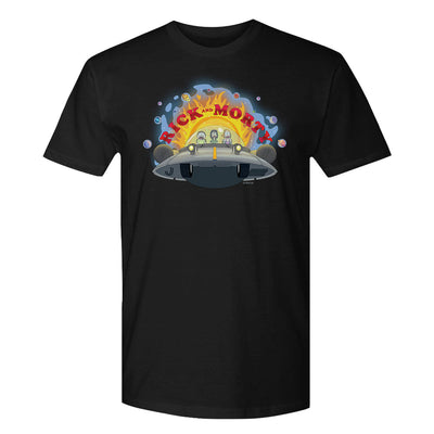 Rick & Morty Spaceship Adult Short Sleeve T-Shirt