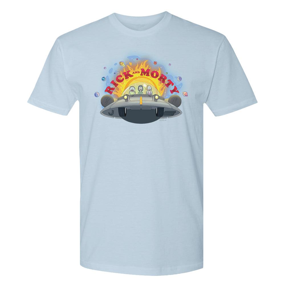 Rick & Morty Spaceship Adult Short Sleeve T-Shirt