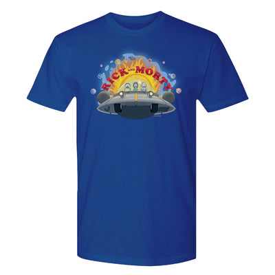 Rick & Morty Spaceship Adult Short Sleeve T-Shirt