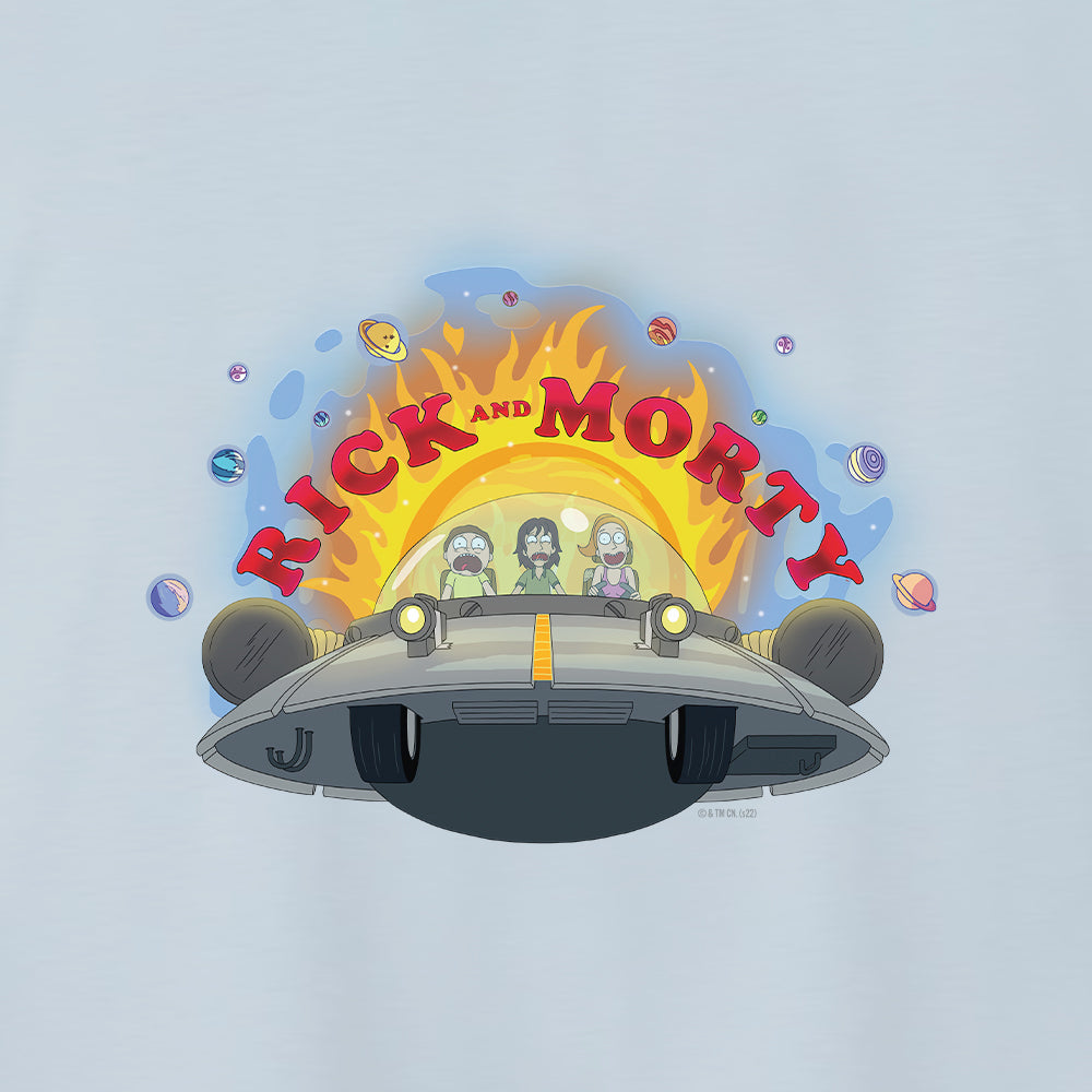 Rick & Morty Spaceship Adult Short Sleeve T-Shirt