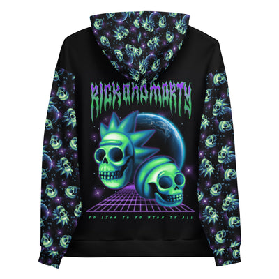 Rick and Morty Skulls Hooded Sweatshirt