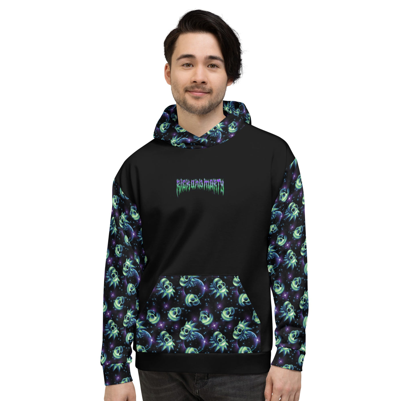 Rick and Morty Skulls Hooded Sweatshirt