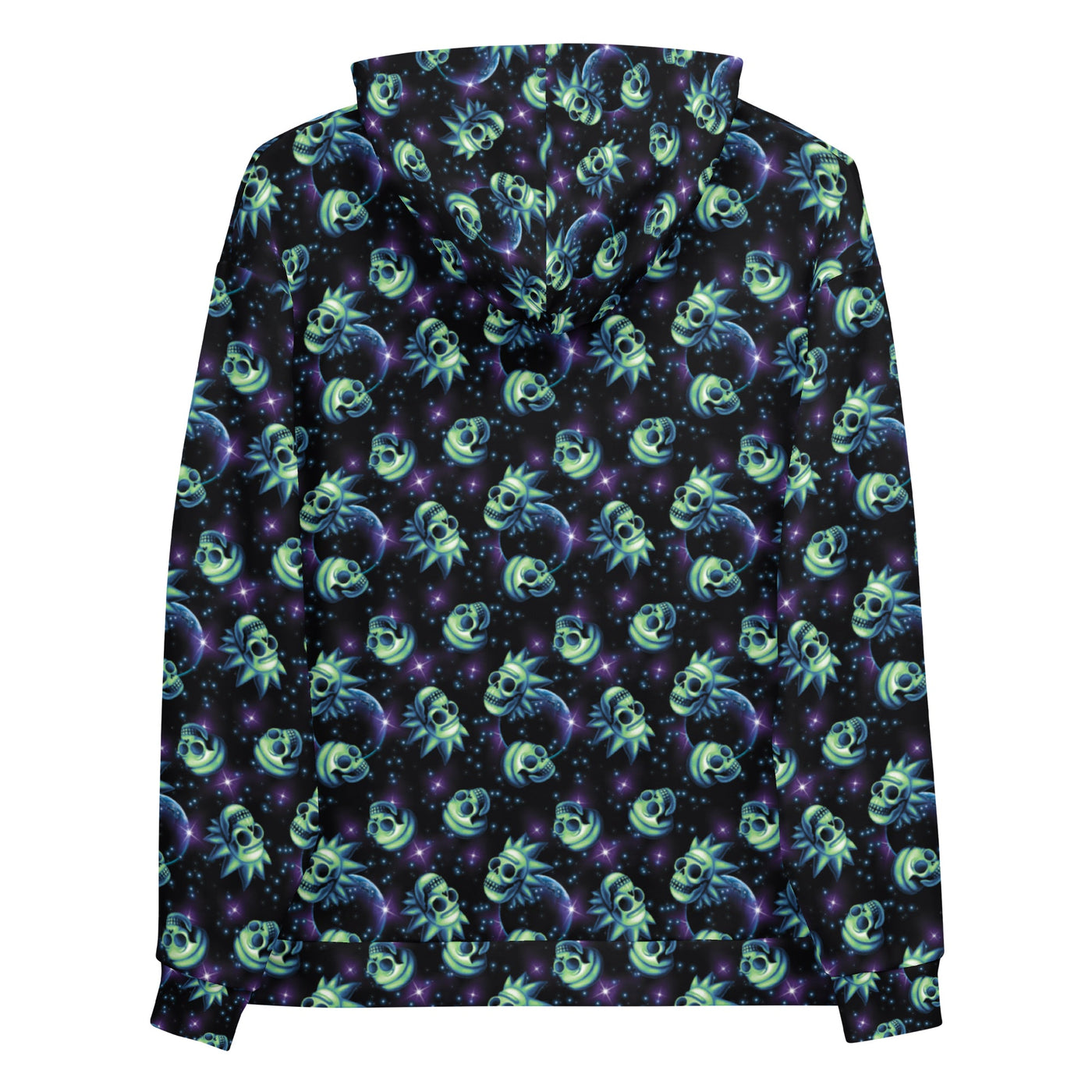 Rick and Morty Skulls Pattern Hooded Sweatshirt