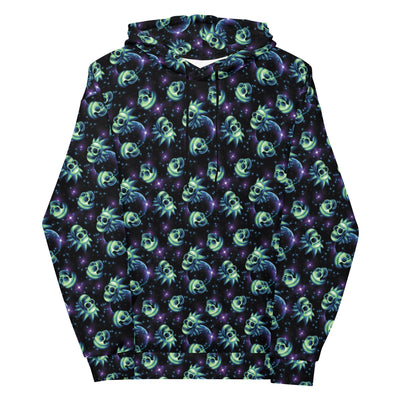 Rick and Morty Skulls Pattern Hooded Sweatshirt