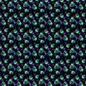 Rick and Morty Skulls Pattern Hooded Sweatshirt