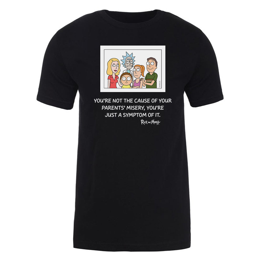 Rick and Morty Symptom of Misery Adult Short Sleeve T-Shirt