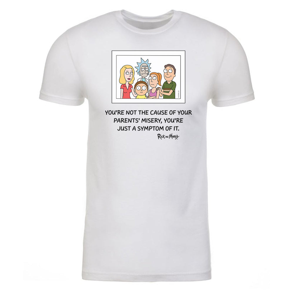 Rick and Morty Symptom of Misery Adult Short Sleeve T-Shirt