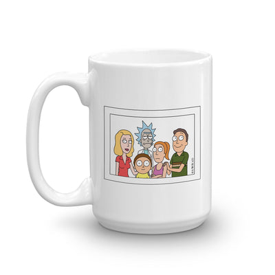 Rick and Morty Symptom of Misery White Mug