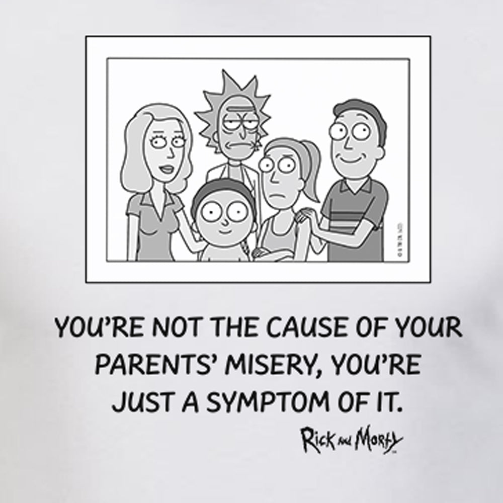 Rick and Morty Symptom of Misery Adult Short Sleeve T-Shirt