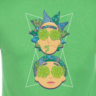 Rick and Morty Character Heads Adult Short Sleeve T-Shirt