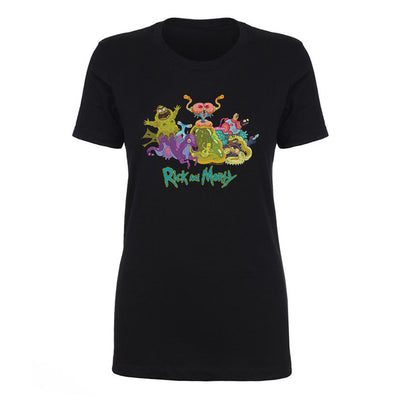 Rick and Morty Character Illustration Women's Short Sleeve T-Shirt