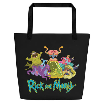 Rick & Morty Character Illustration Premium Tote Bag