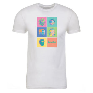 Rick and Morty Smith Family Grid Adult Short Sleeve T-Shirt