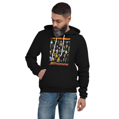 Rick and Morty Story Train Adult Fleece Hooded Sweatshirt