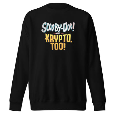 Scooby-Doo and Krypto, Too! Logo Adult Sweatshirt