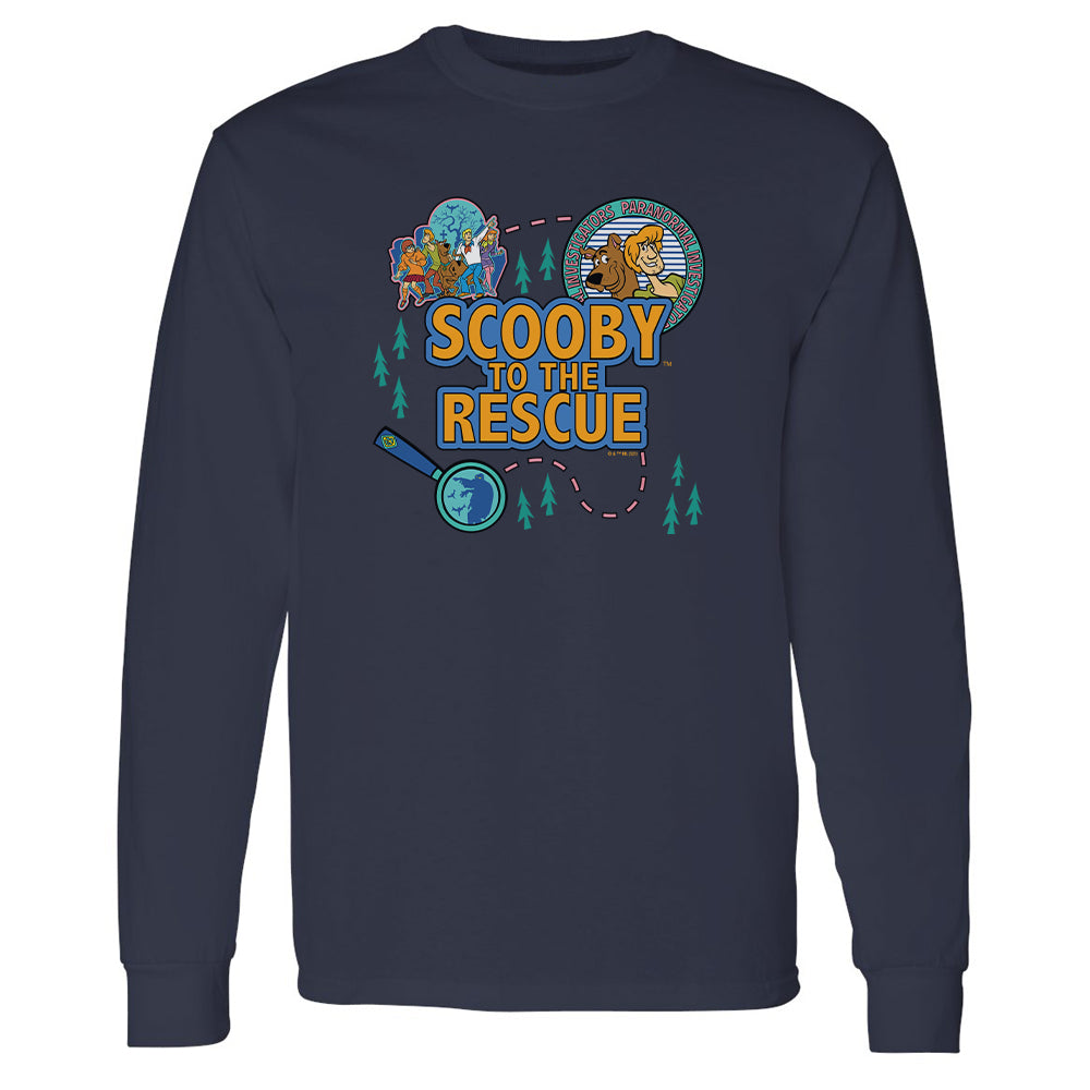 Scooby-Doo Scooby To The Rescue Adult Long Sleeve T-Shirt