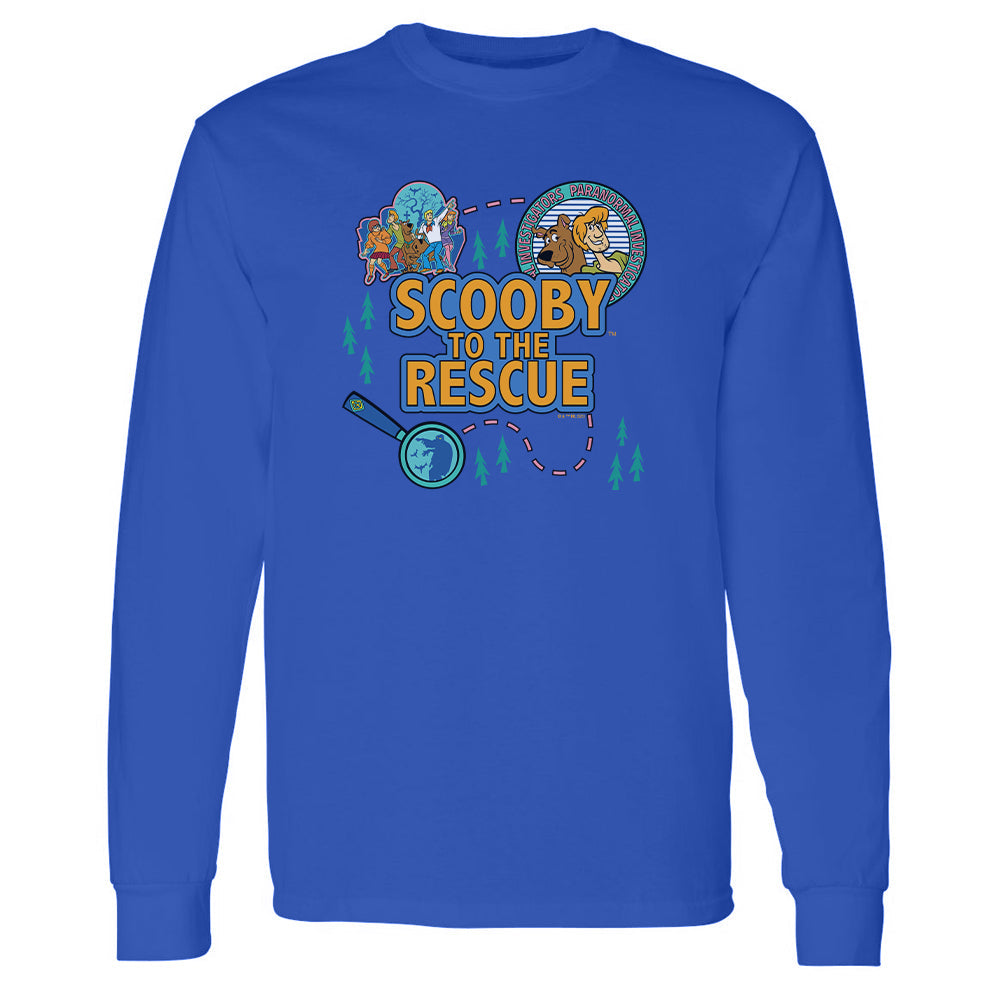 Scooby-Doo Scooby To The Rescue Adult Long Sleeve T-Shirt