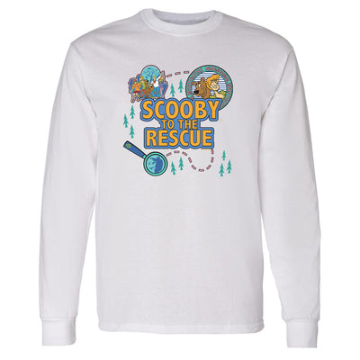 Scooby-Doo Scooby To The Rescue Adult Long Sleeve T-Shirt