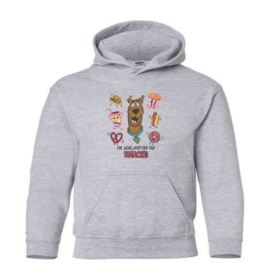 Scooby-Doo I'm Here Just For The Snacks Kids Hooded Sweatshirt