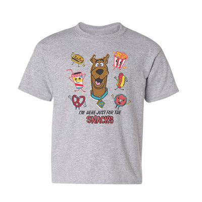 Scooby-Doo I'm Here Just For The Snacks Kids Short Sleeve T-Shirt