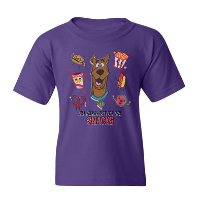 Scooby-Doo I'm Here Just For The Snacks Kids Short Sleeve T-Shirt