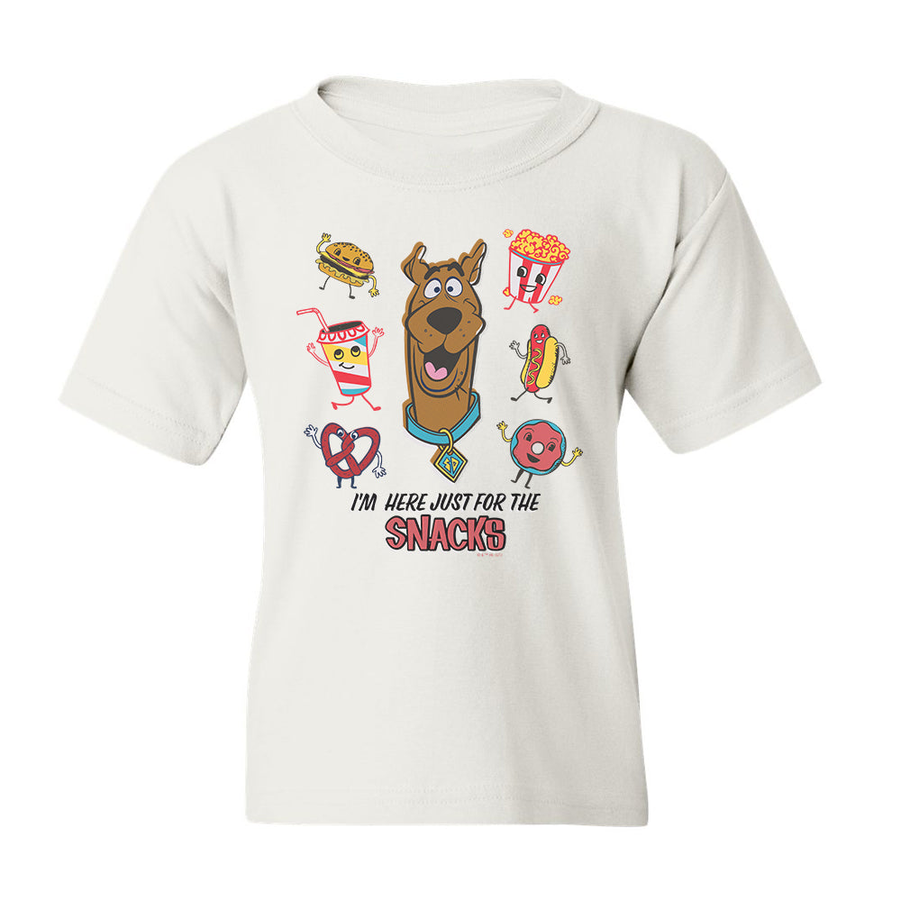 Scooby-Doo I'm Here Just For The Snacks Kids Short Sleeve T-Shirt