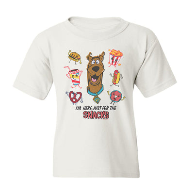 Scooby-Doo I'm Here Just For The Snacks Kids Short Sleeve T-Shirt
