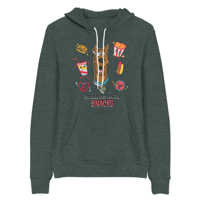 Scooby-Doo I'm Here Just For The Snacks Adult Fleece Hooded Sweatshirt