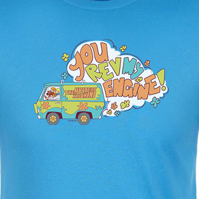 Scooby-Doo Rev My Engine Adult Short Sleeve T-Shirt