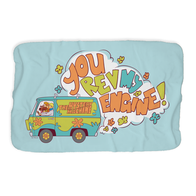 Scooby-Doo Rev My Engine Sherpa Blanket