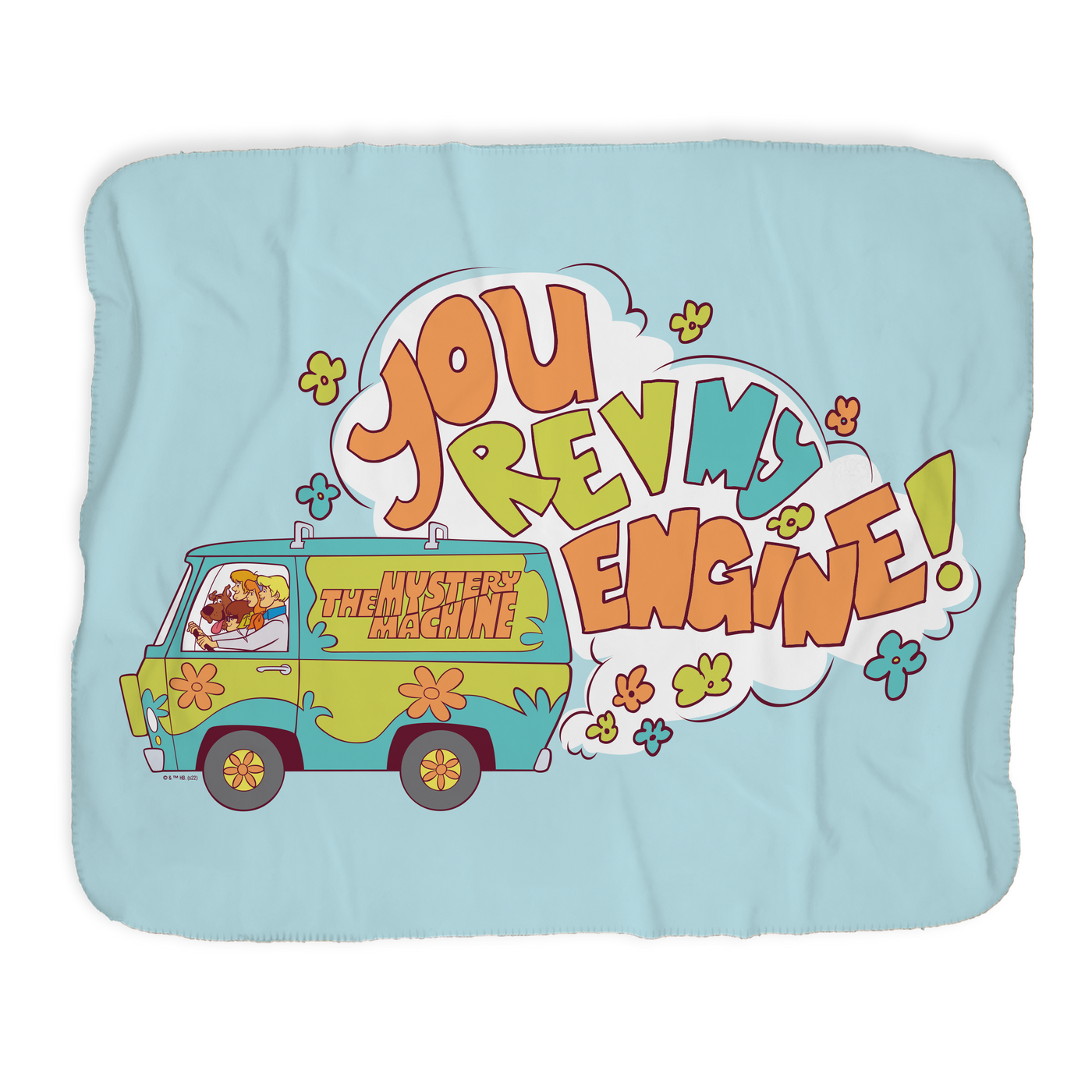 Scooby-Doo Rev My Engine Sherpa Blanket