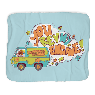 Scooby-Doo Rev My Engine Sherpa Blanket