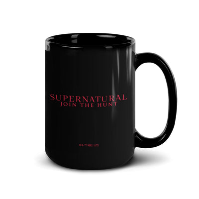 Supernatural Eat Pie, Kill Demons Black Mug