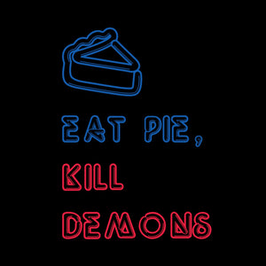 Supernatural Eat Pie, Kill Demons Black Mug