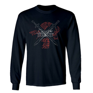 Game of Thrones Sigils Quad Adult Long Sleeve T-Shirt