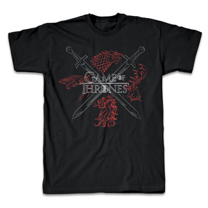 Game of Thrones Sigils Quad Adult Short Sleeve T-Shirt