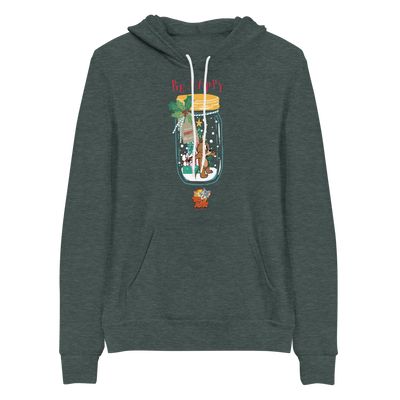 Tom and Jerry Happy Holidays Adult Fleece Hooded Sweatshirt
