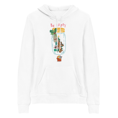 Tom and Jerry Happy Holidays Adult Fleece Hooded Sweatshirt