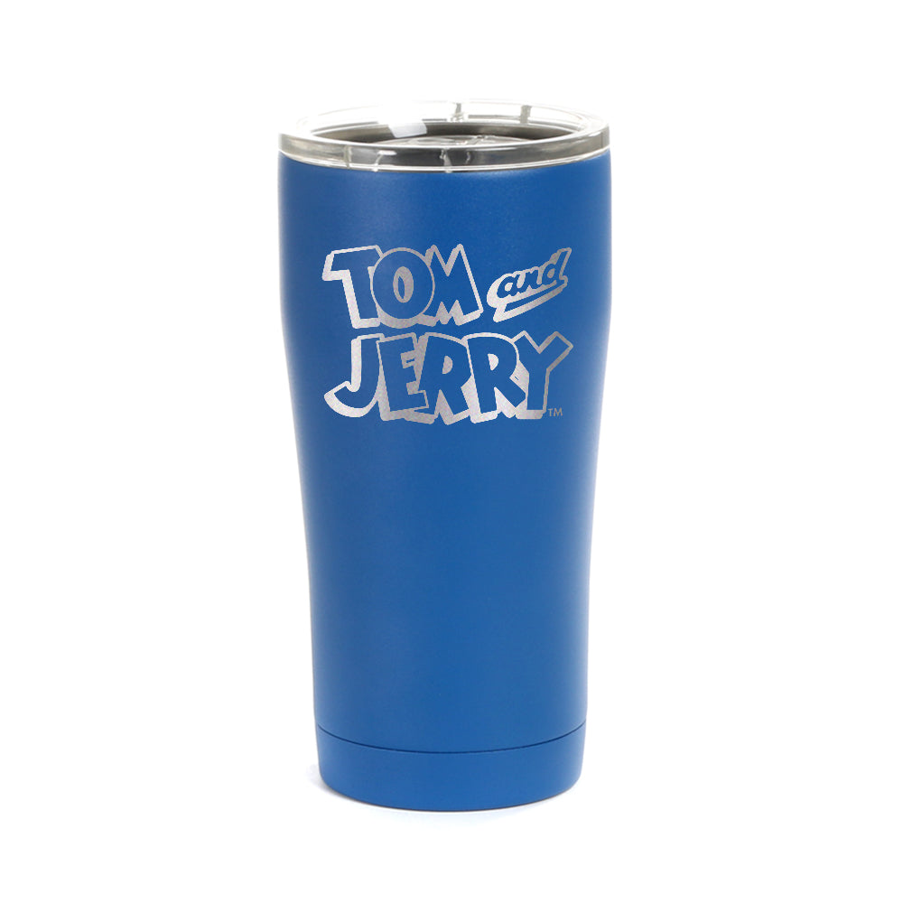 Tom and Jerry BW Logo Laser Engraved SIC Tumbler