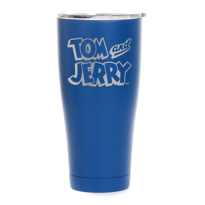 Tom and Jerry BW Logo Laser Engraved SIC Tumbler