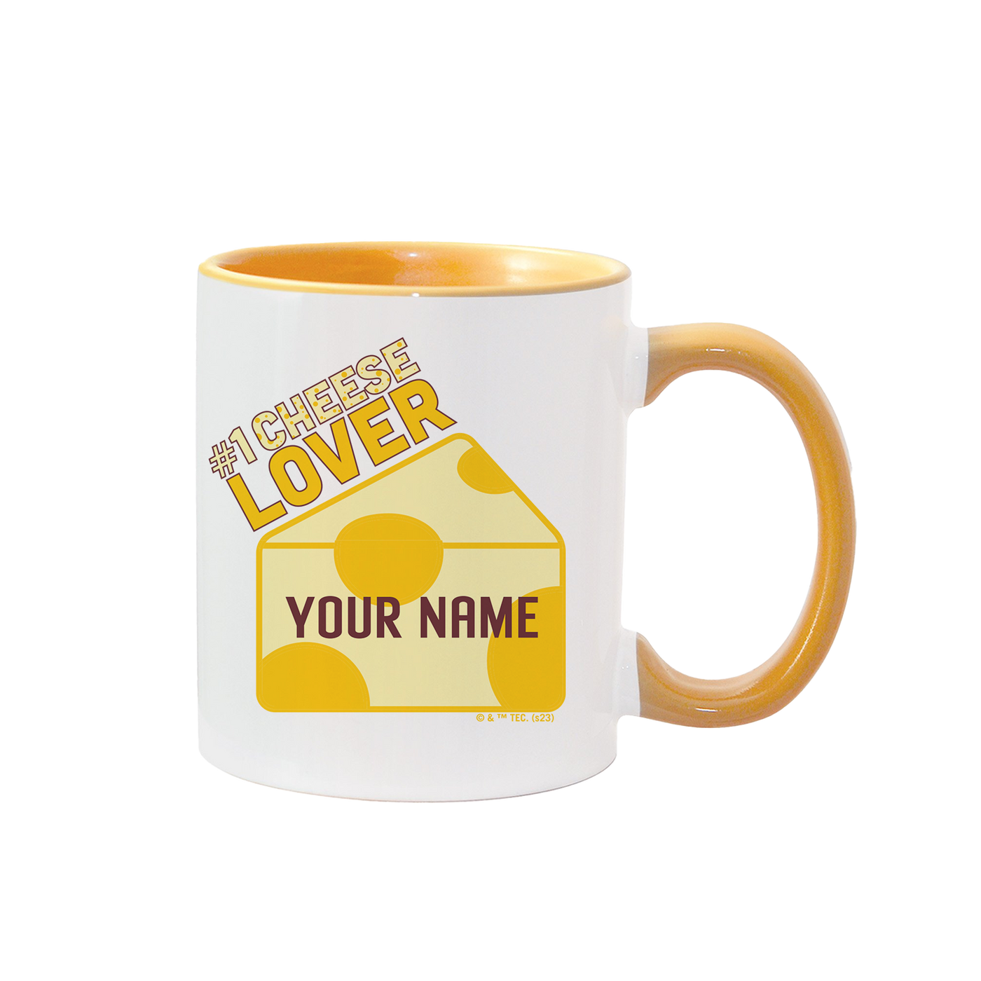 Tom and Jerry I Love Cheese Personalized Two-Tone Mug