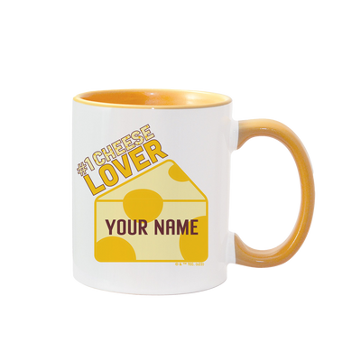 Tom and Jerry I Love Cheese Personalized Two-Tone Mug