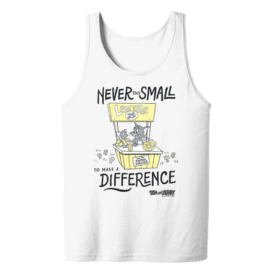 Tom and Jerry Never Too Small Too  Make A Difference Unisex Tank Top