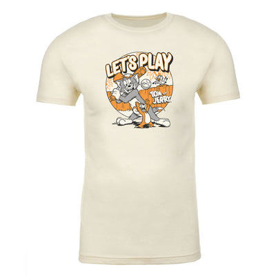 Tom and Jerry Let's Play Adult Short Sleeve T-Shirt