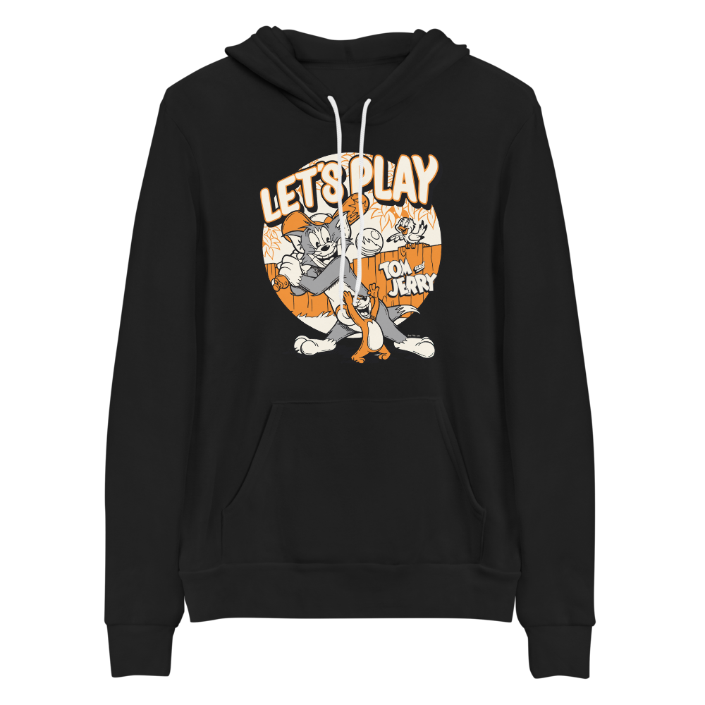 Tom and Jerry Let's Play Adult Fleece Hooded Sweatshirt